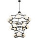 Black Betty 18 Light 43 inch Carbon and French Gold Chandelier Ceiling Light