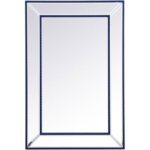 Iris 36 X 24 inch Blue Wall Mirror