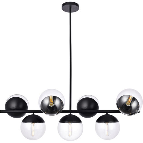 Eclipse 7 Light 43 inch Black Pendant Ceiling Light
