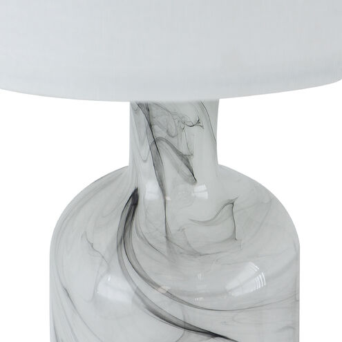 Sarris 29 inch 60.00 watt White and Grey Table Lamp Portable Light