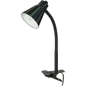 Heartland 13 inch 40.00 watt Black Clip On Gooseneck Lamp Portable Light