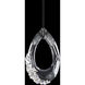 Forever Trinity LED 3.5 inch Polished Chrome Pendant Ceiling Light in Black Rope, Black Rope