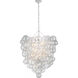 Julie Neill Talia LED 36.5 inch Plaster White Entry Chandelier Ceiling Light, Grande