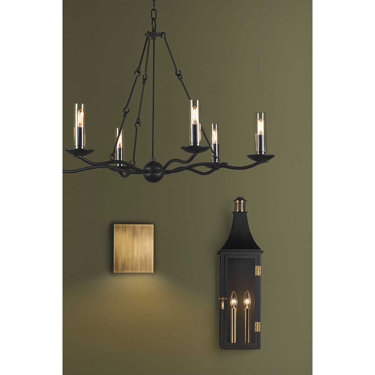 Sawyer 6 Light 36 inch Forged Iron Chandelier Ceiling Light