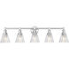 Auden 5 Light 39.75 inch Brushed Nickel Bath Vanity Wall Light