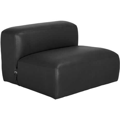 Augustus Santosa Matte Black Modular Sofa, Middle