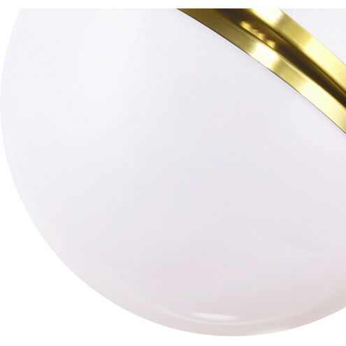 Gemini LED 10 inch Brass Mini Pendant Ceiling Light