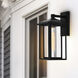 Crawford 1 Light 14.7 inch Black Outdoor Wall Light