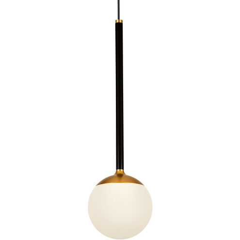 Capri 4.75 inch Black/Gold Pendant Ceiling Light