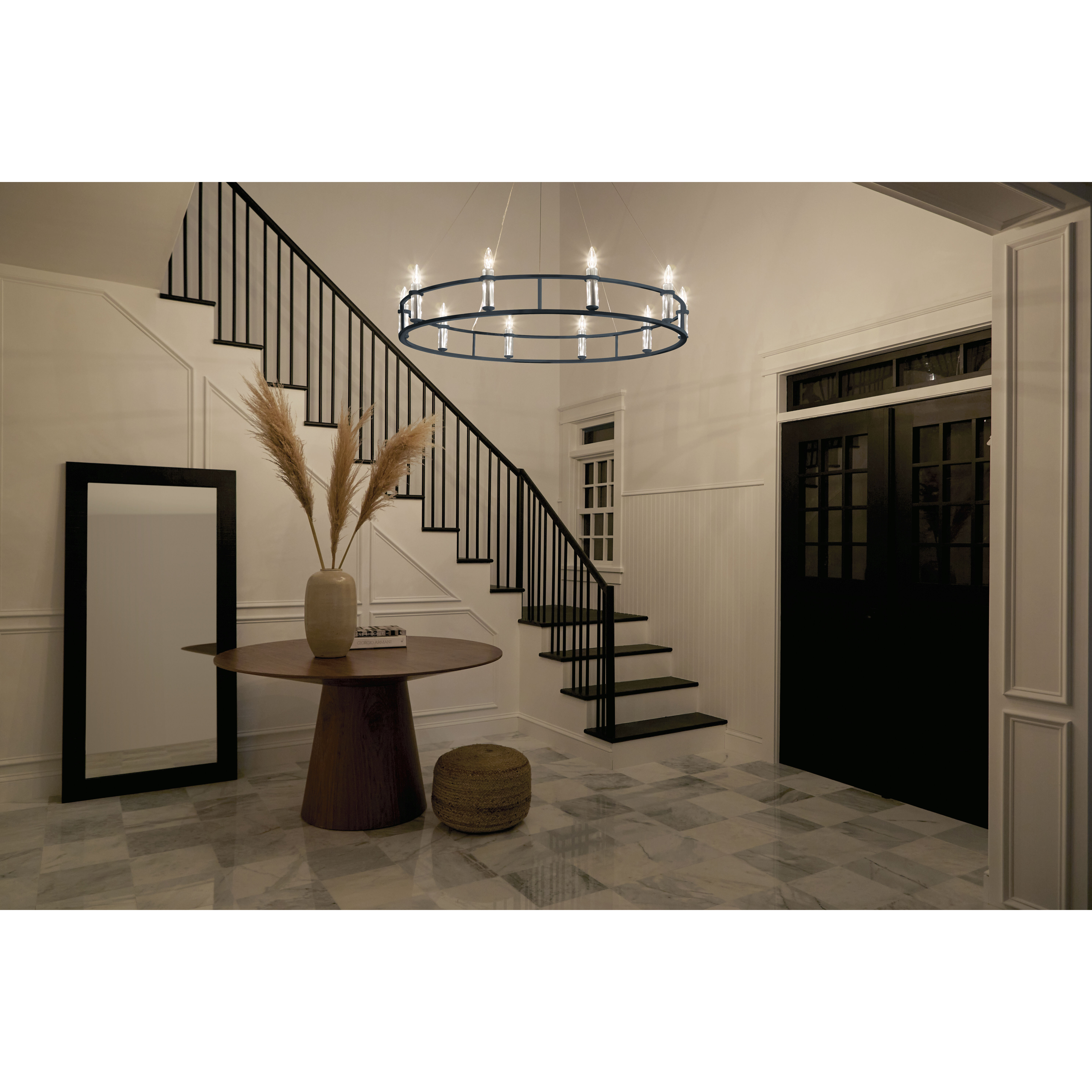 Rosalind 10 Light 50 inch Black Chandelier Ceiling Light