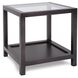 Dumas 23.75 X 22 inch Nickel Side Table