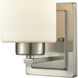 Summit Place 1 Light 6 inch Brushed Nickel Vanity Light Wall Light