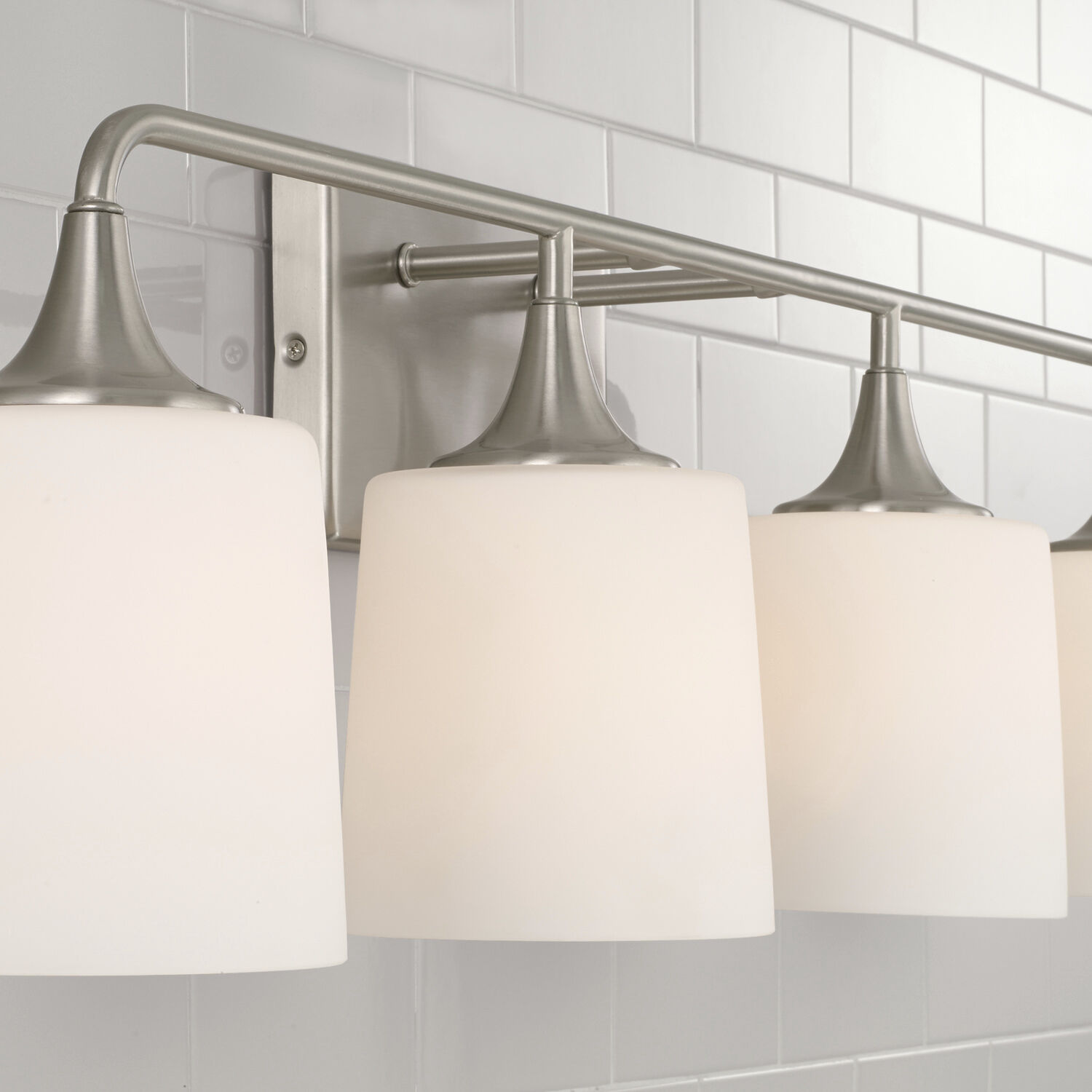 Presley 4 Light 36.75 inch Brushed Nickel Vanity Light Wall Light