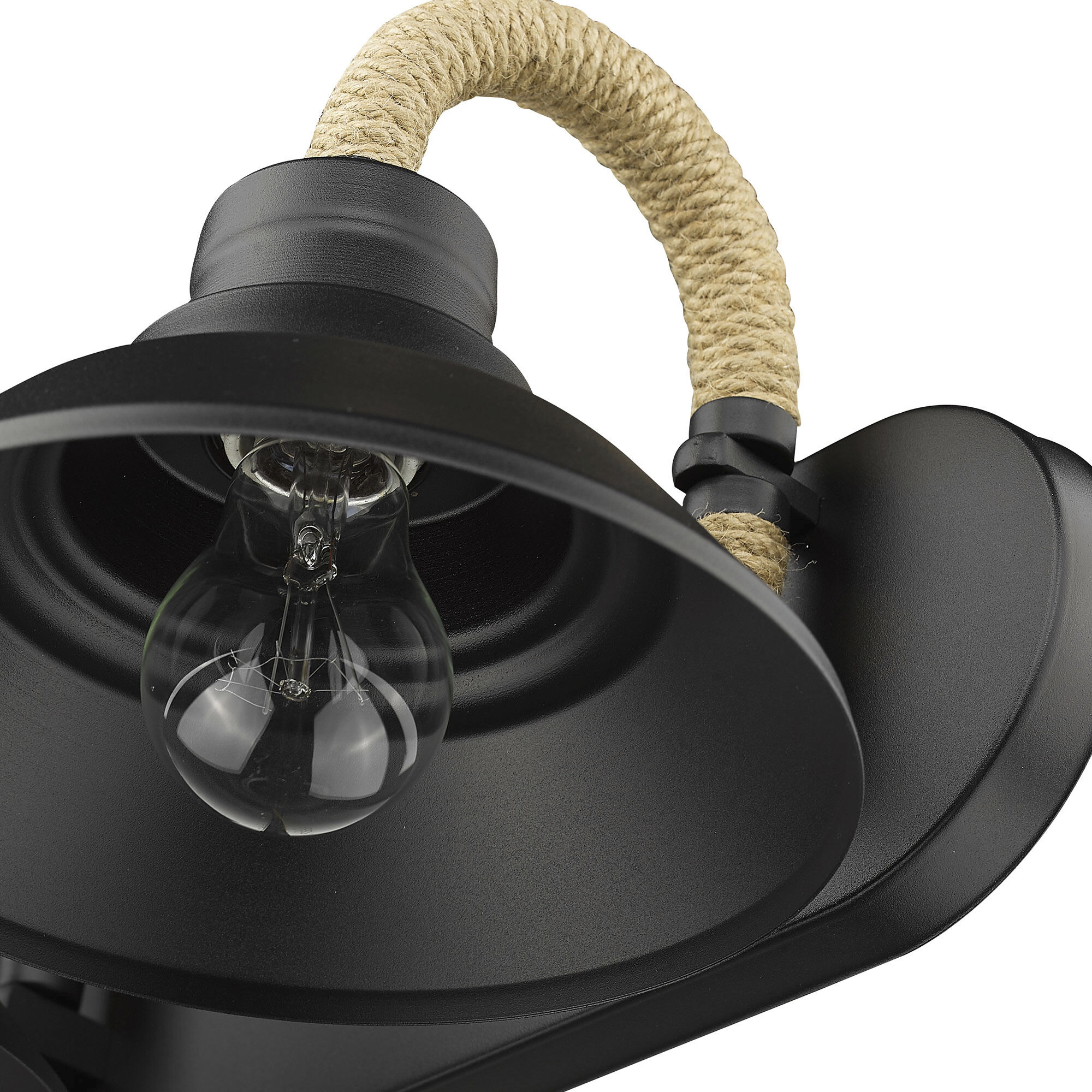 Journey Vanity Wall Light in Natural Black