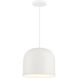 Vantage Pendants 1 Light 11 inch White Pendant Ceiling Light