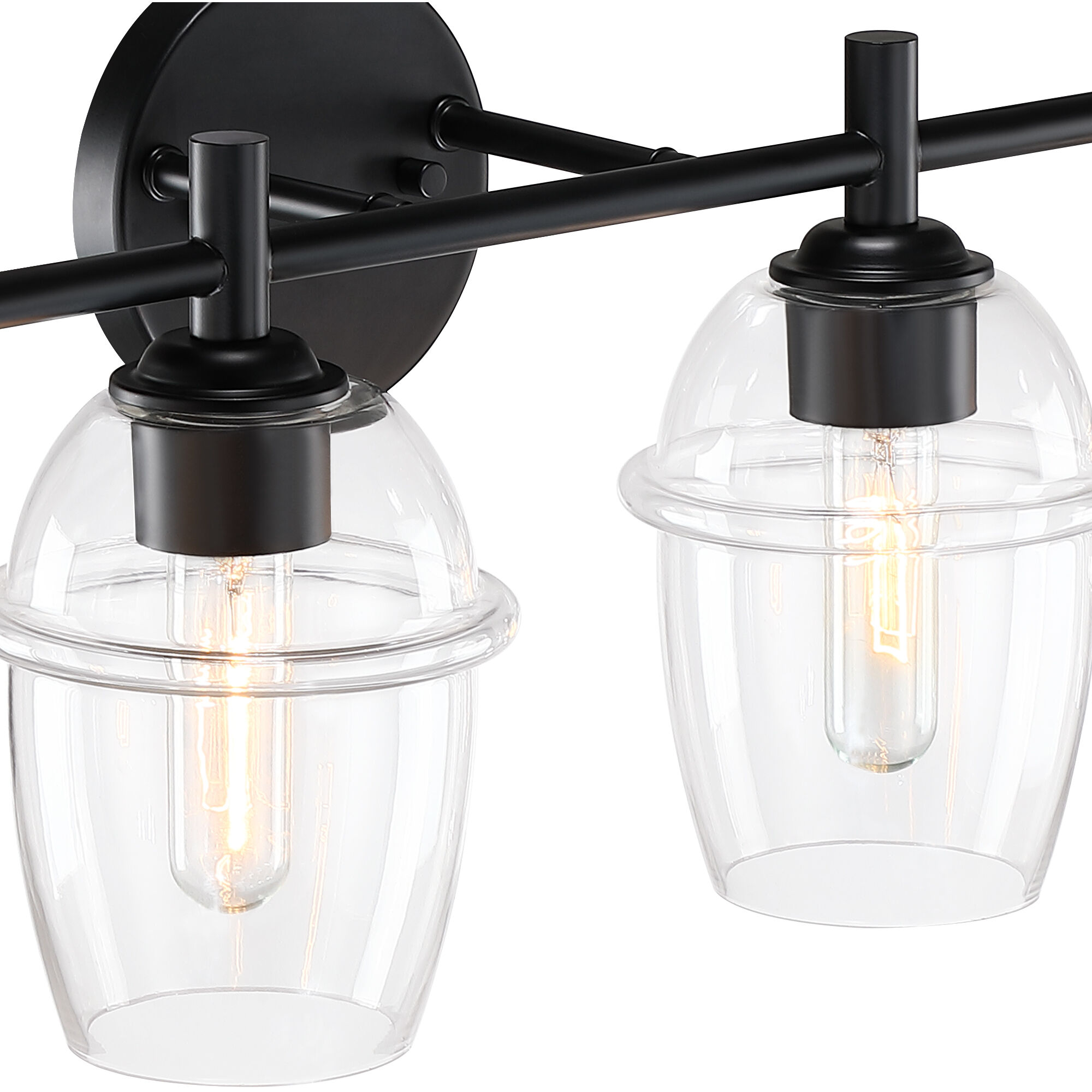 Summer Jazz 4 Light 32 inch Matte Black Vanity Light Wall Light