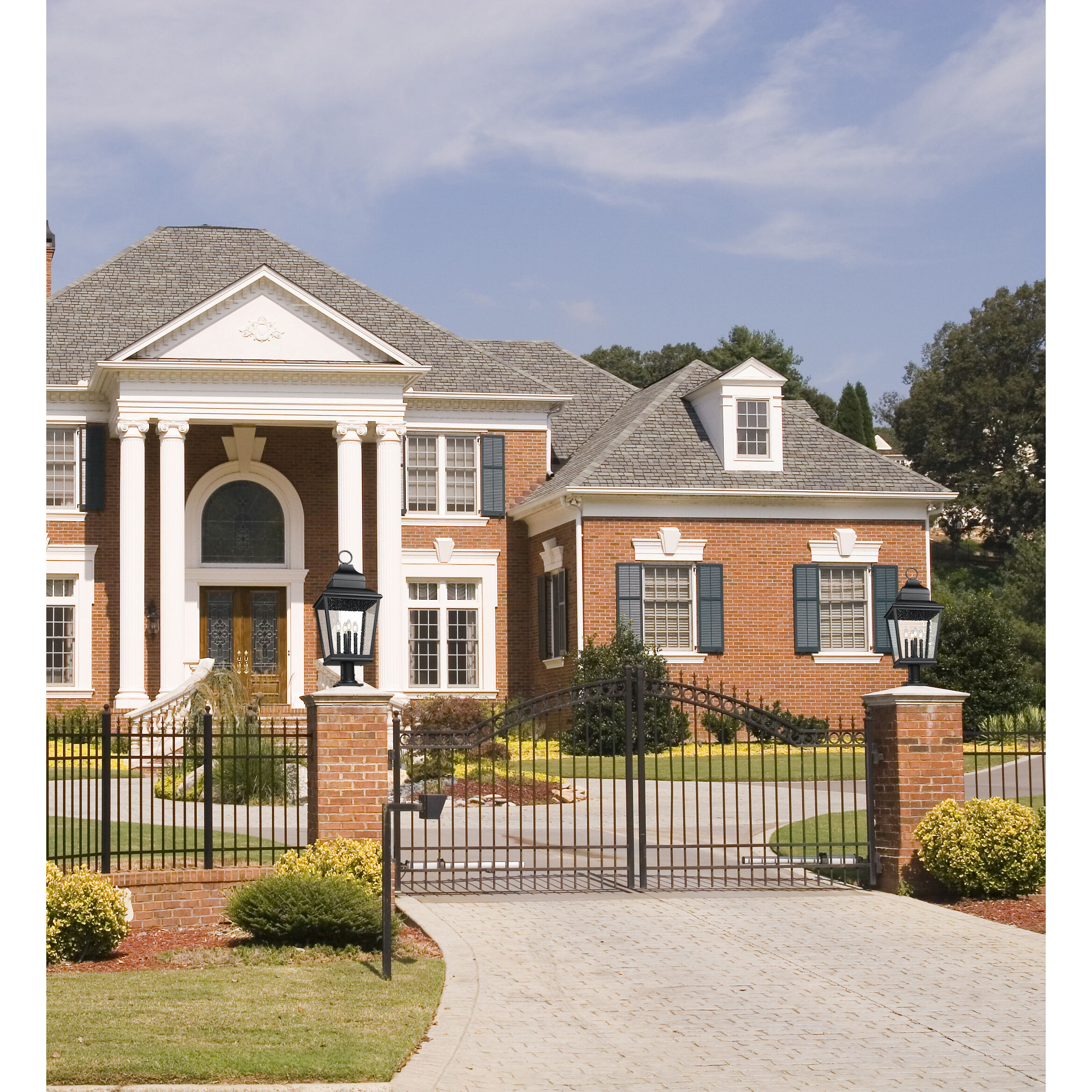 Raphael 4 Light 35 inch Sand Black Outdoor Pier Mounted Fixture in Soft Sand Black