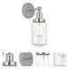 Dover 1 Light 6.5 inch Polished Chrome Sconce Wall Light