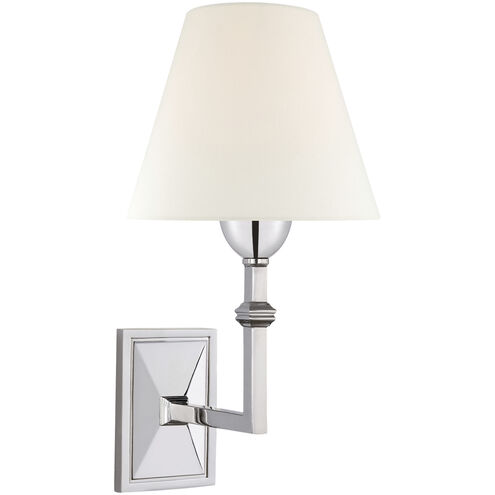 Alexa Hampton Jane 1 Light 7 inch Polished Nickel Wall Sconce Wall Light in Linen