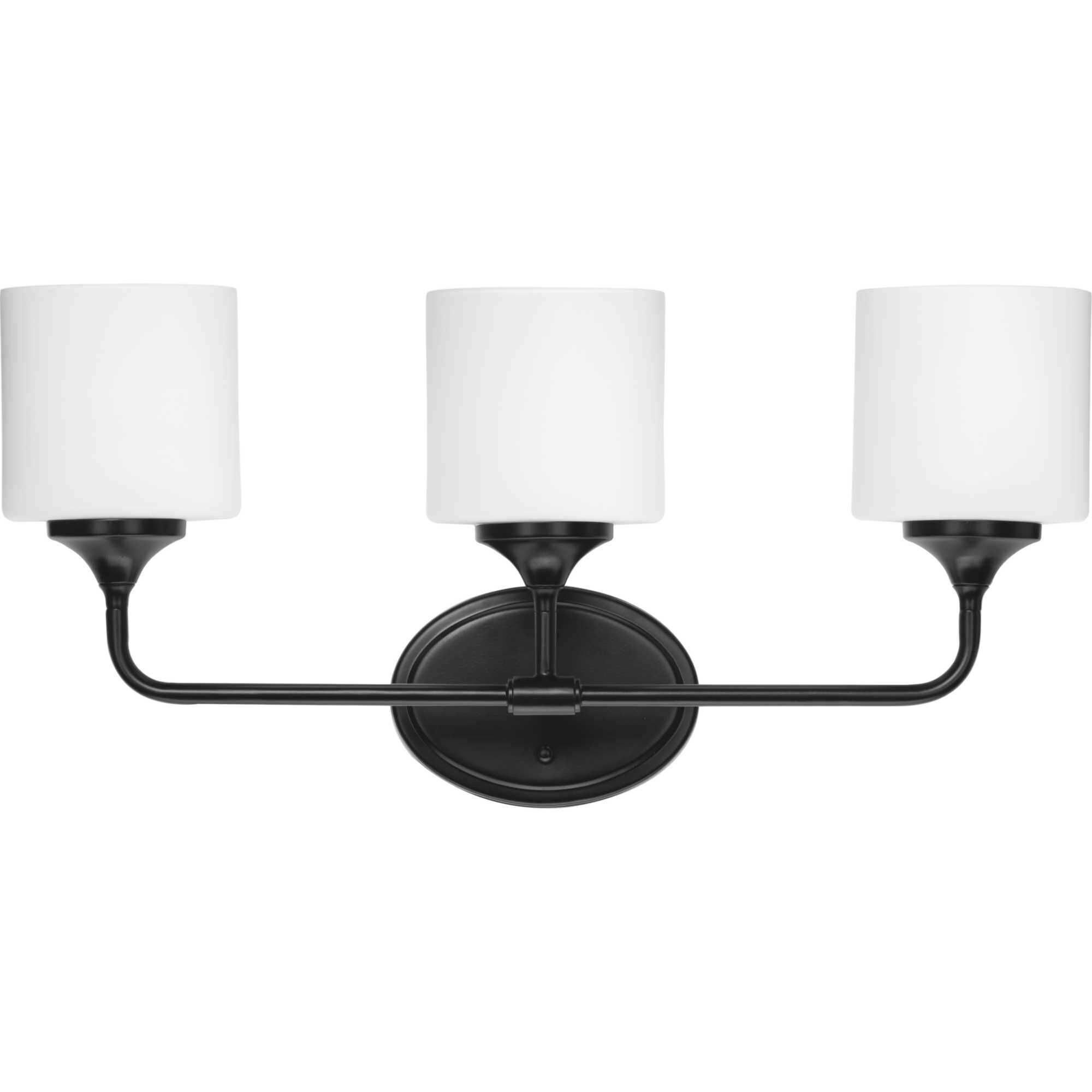 Lynzie 3 Light 23.88 inch Matte Black Bath Vanity Light Wall Light