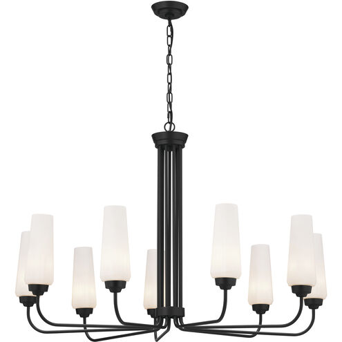 Truby 9 Light 38 inch Black Chandelier Ceiling Light, Large