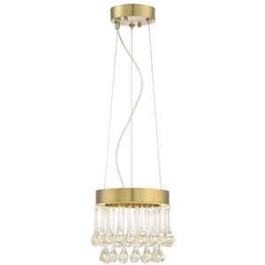 Lucienne LED 8.25 inch Luxor Gold Mini Pendant Ceiling Light
