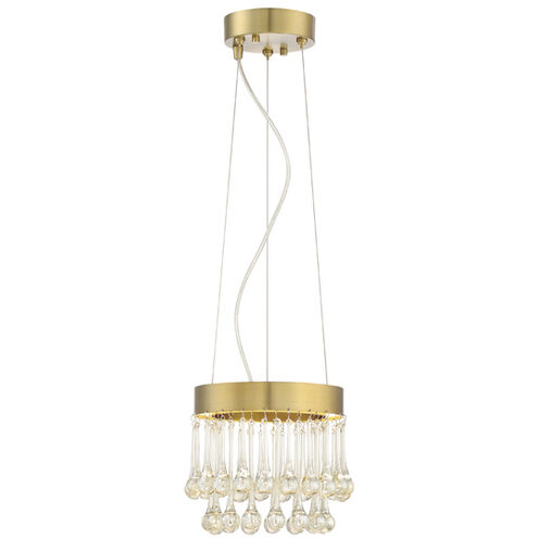 Lucienne LED 8.25 inch Luxor Gold Mini Pendant Ceiling Light