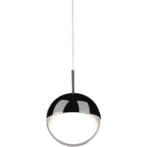 Pluto LED 4 inch Black Chrome Pendant Ceiling Light