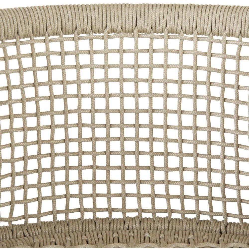 Enzo 36.5 inch Buff and Blackened Bronze Outdoor Counter Stool