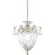 Bagatelle 1 Light 8 inch Antique Silver Mini Pendant Ceiling Light in Swarovski