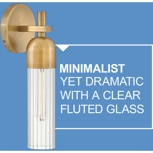 Soren 1 Light 5 inch Heritage Brass Bath Light Wall Light