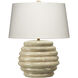 Soroban 22 inch Lacquered Wood Table Lamp Portable Light