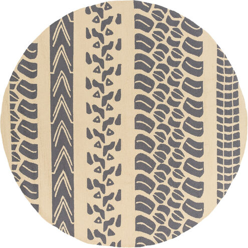 Pandemonium 96 X 96 inch Khaki, Charcoal Rug