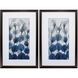 Florals Blue and Gray Framed Art, Propac