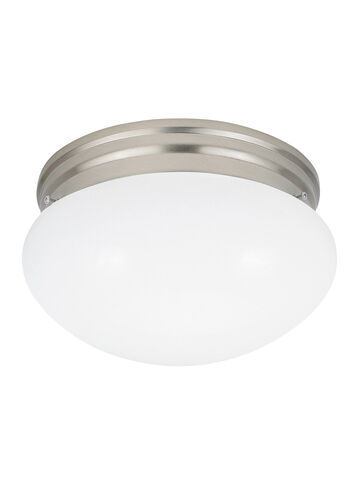 Webster 2 Light 9.5 inch Brushed Nickel Flush Mount Ceiling Light