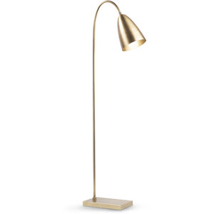 Coleen 57.5 inch 100.00 watt Antique Brass Floor Lamp Portable Light