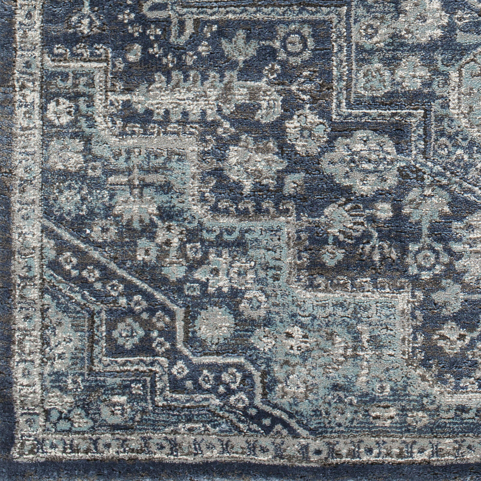 Montana 84 X 63 inch Dark Blue Rug in 5 x 8, Rectangle
