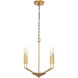 Enzo 4 Light 18 inch Brass Pendant Ceiling Light