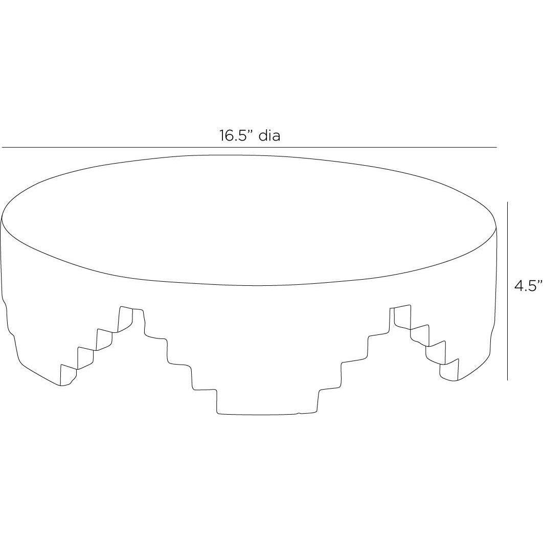 Cornwall Faux Travertine Centerpiece