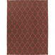 Fallon 66 X 42 inch Camel, Bright Red Rug
