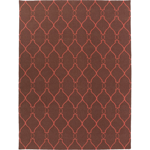 Fallon 66 X 42 inch Camel, Bright Red Rug