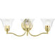 Moreland 3 Light 24 inch Polished Brass Vanity Sconce Wall Light