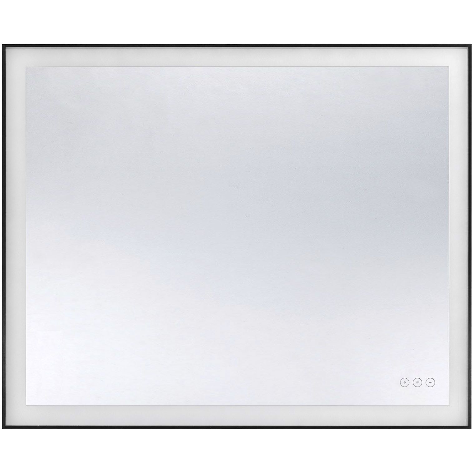 Paulding 36 X 30 inch Black Mirror, Frontlit