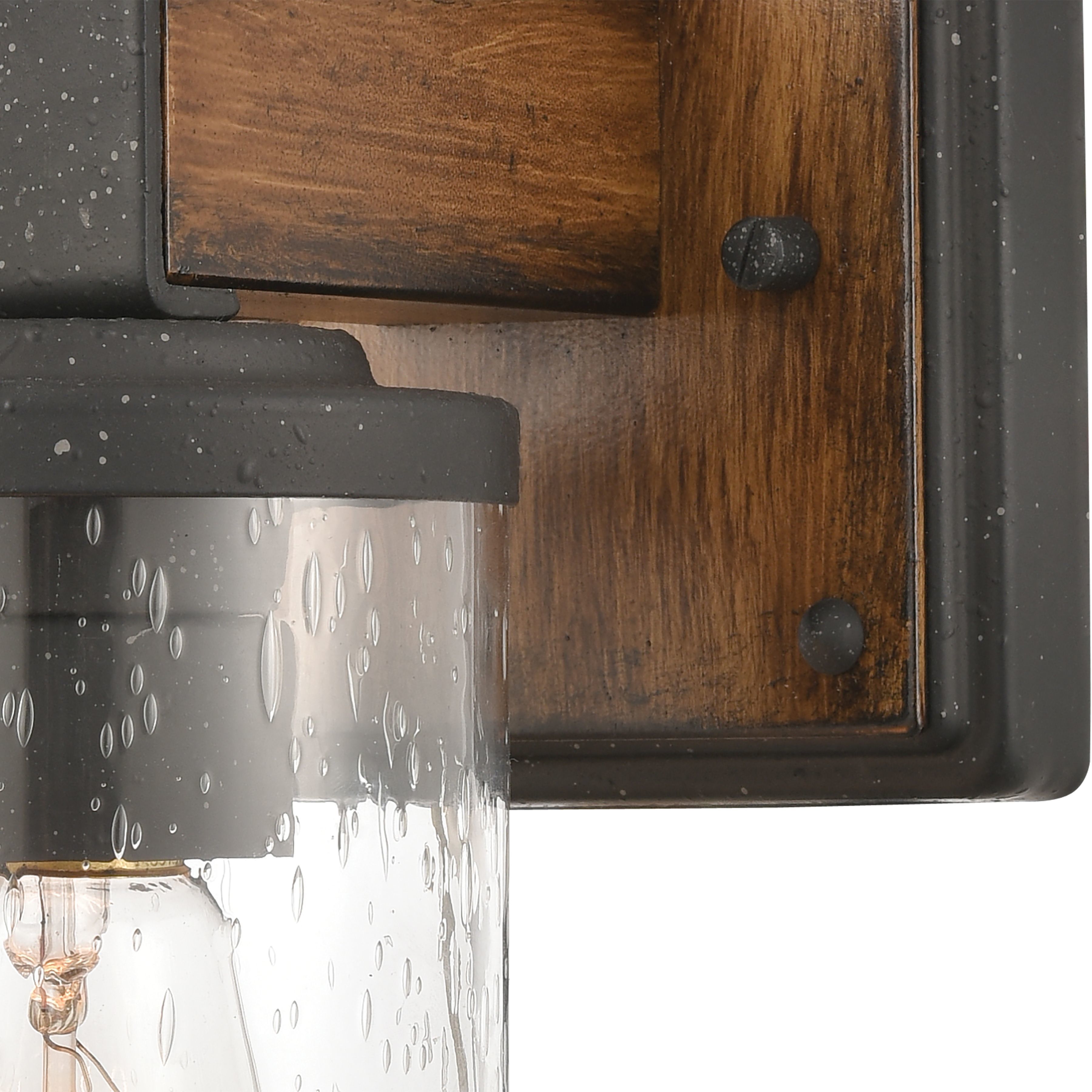 Annenberg 1 Light 6 inch Distressed Black Vanity Light Wall Light