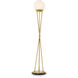 Izzy 55.12 inch 5 watt Antique Brass and Alabaster Floor Lamp Portable Light