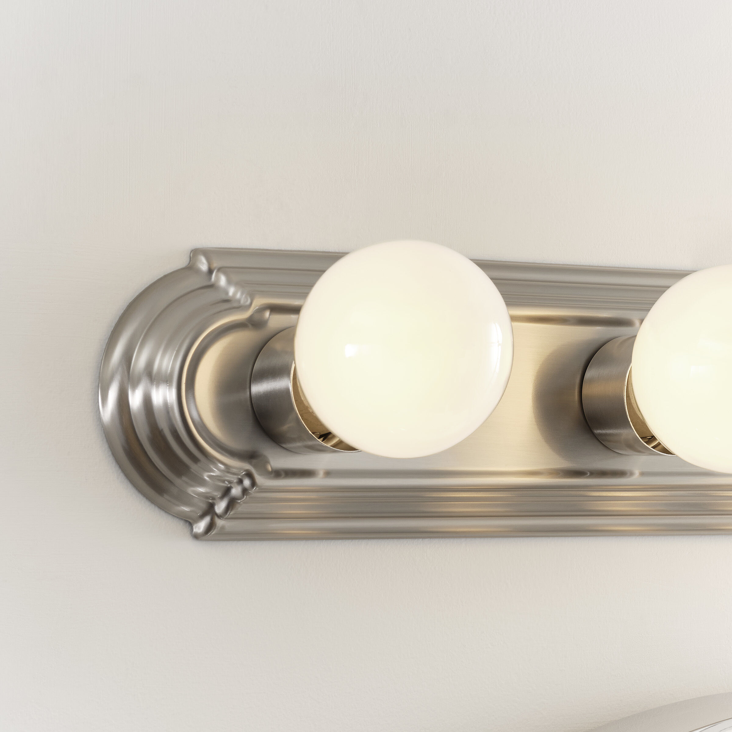 De-Lovely 4 Light 24 inch Brushed Nickel Bath Vanity Wall Sconce Wall Light