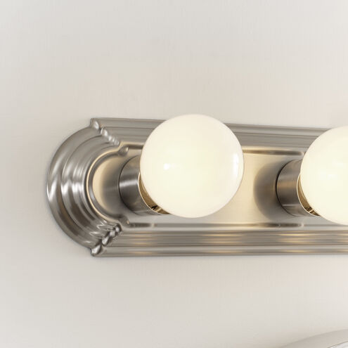 De-Lovely 4 Light 24 inch Brushed Nickel Bath Vanity Wall Sconce Wall Light