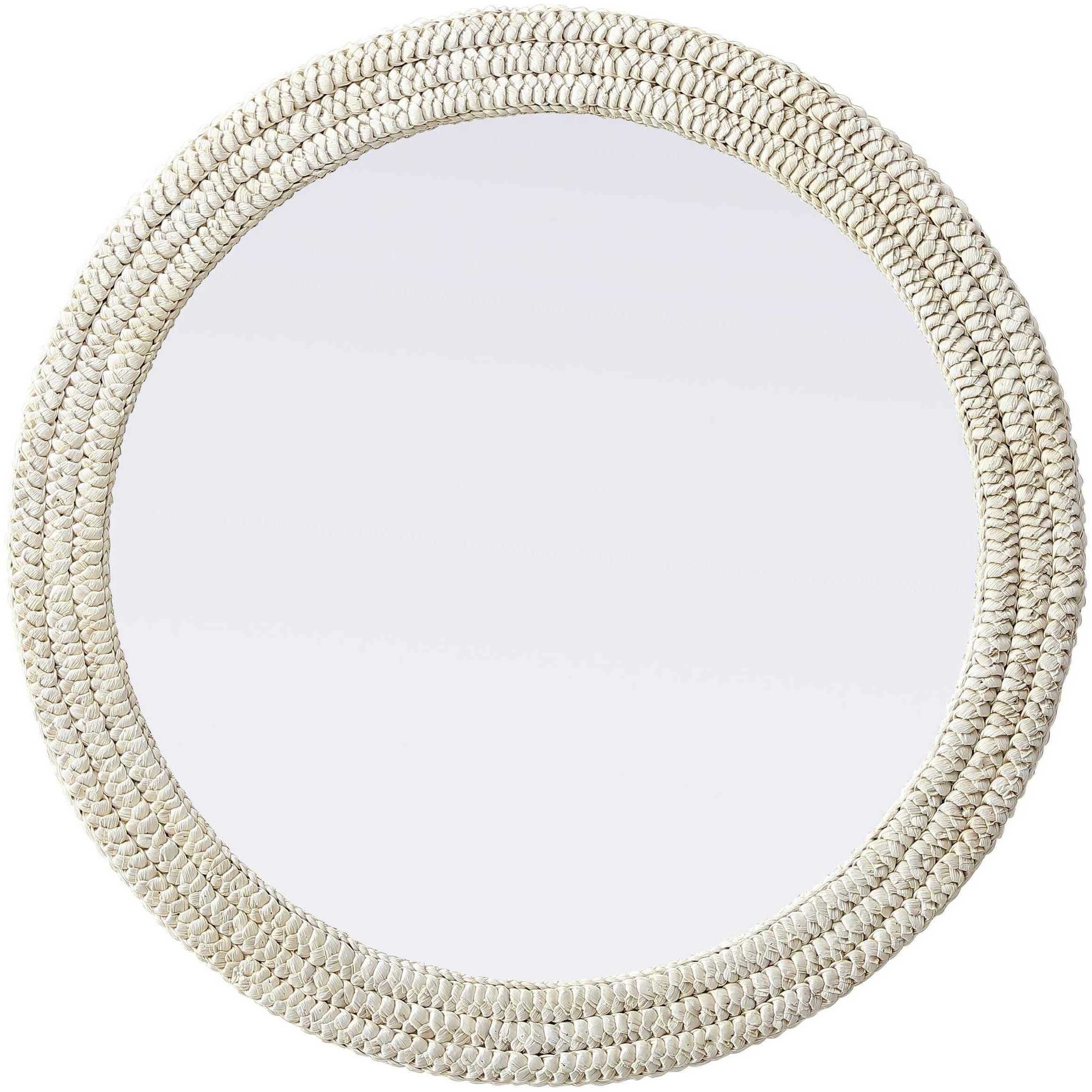 Marlowe 36 X 36 inch Linen White Mirror