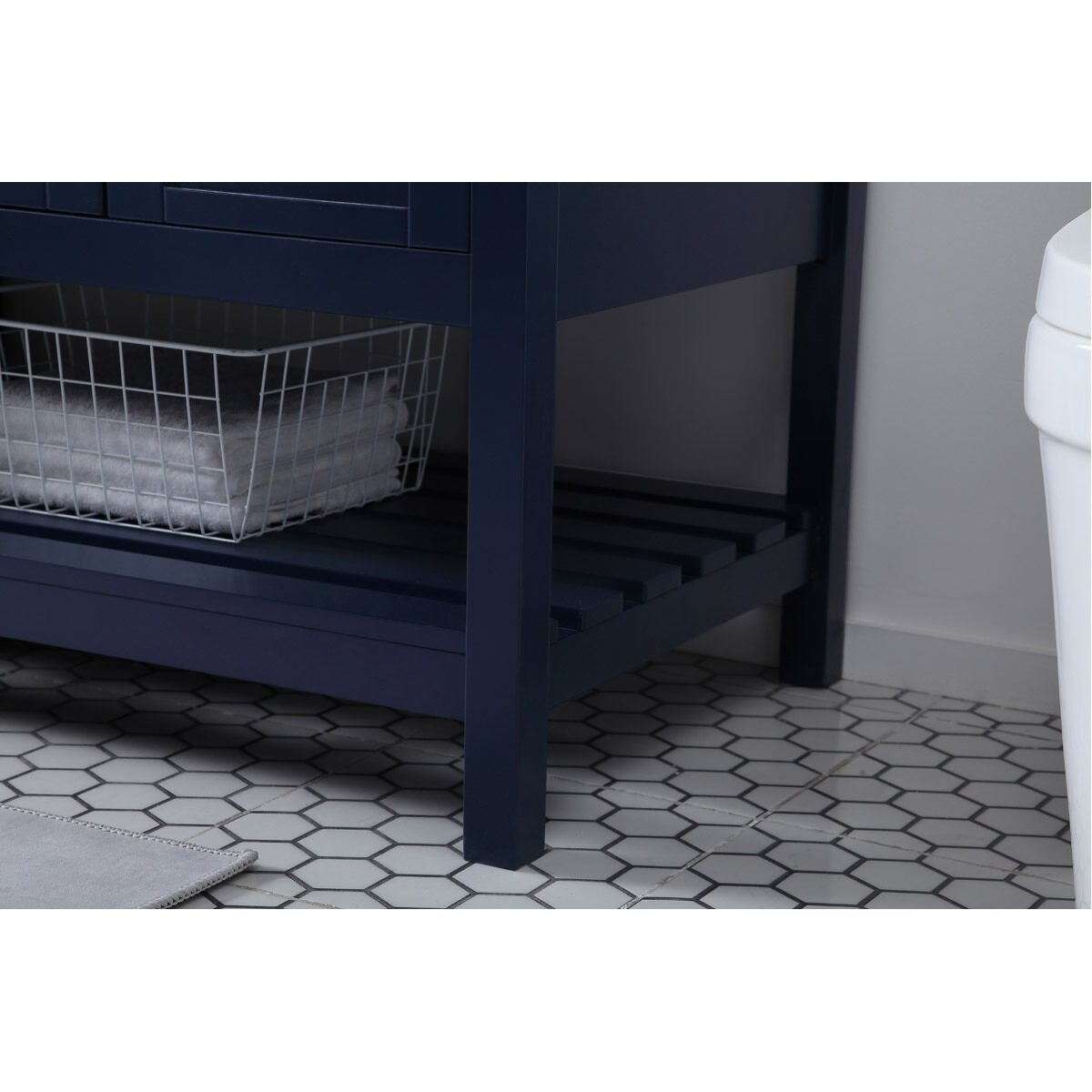 Theo 72 X 22 X 34 inch Blue Vanity Sink Set