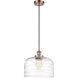 Ballston Bell LED 12 inch Antique Copper Mini Pendant Ceiling Light